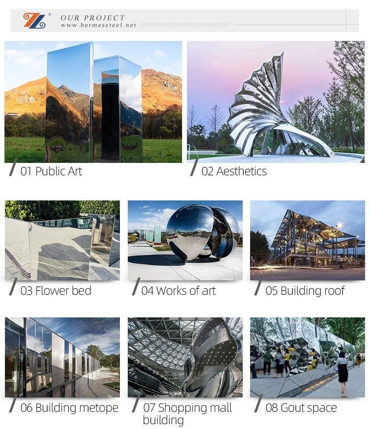 201 304 316 PVD Color Super 8K Mirror Stainless Steel Sheet Coil for Interior Exterior Decoration