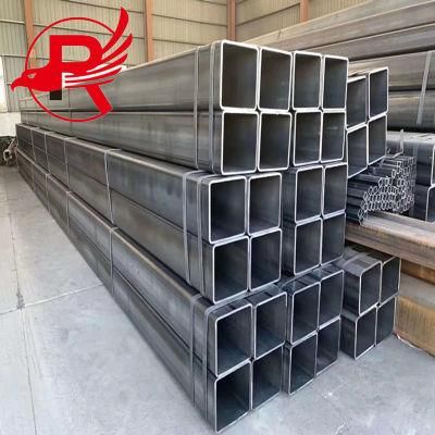 Hot Selling Q195, Q235, Q345 Oil Black Hollow Section Rectangular Steel Tube Square Steel Tube for Building, Construction