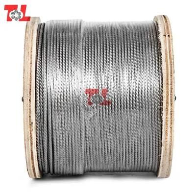 Factory Price 2.5mm Stainless Steel Wire Rope 7*7