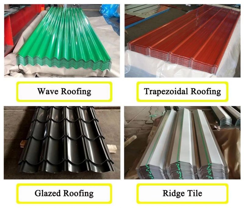 PPGI Galvanized Prepainted Color Coated Corrugated Steel Roofing Sheet