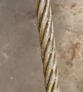 Black Oil Coated Steel Wire Rope 6X26ws+Iwrc
