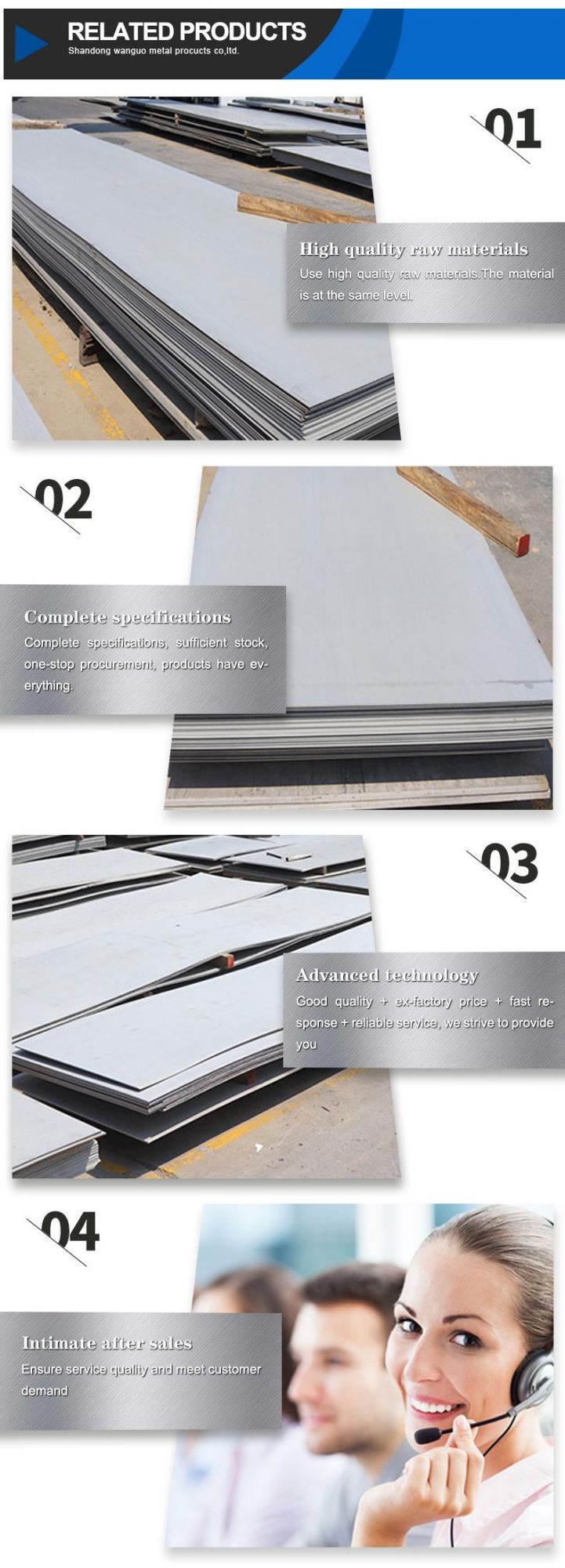 Seamless Steel Good Look Stainless Steel Plate/Sheet High Quality Best Price 201 304 304L 316 316L 2205 254smo