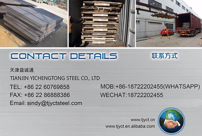 SS304 Ss430 Anti-Slip Checkered Plate 6mm for Building