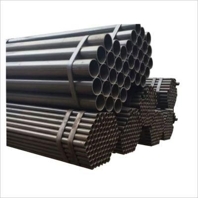 Hot Selling A106b/A53b Q345b Sch40 6m Length Carbon Seamless Black Painting Steel Pipe for Low Pressure Liquid Delivery