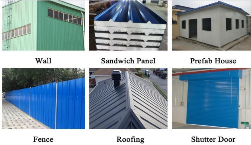 Yx6-25-900 Yx18-76-836 Yx30-202-1010 Yx25-205-1025 Sgch Corrugated Steel Roofing Sheet/Zinc Aluminum Roofing Sheet Metal Roof