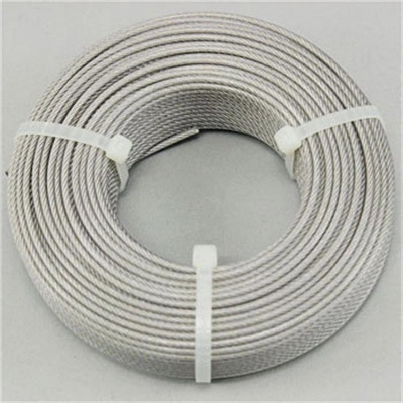 AISI 316 304 7X7 Stainless Steel Wire Rope Made for Invisible Protective Rope with High Tensile and Quality