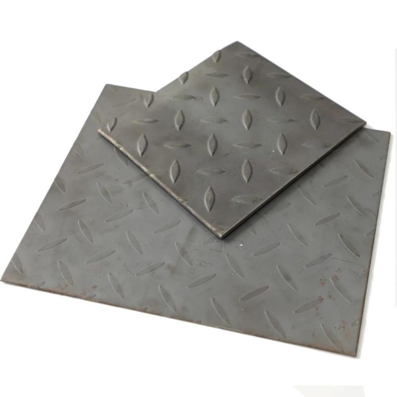 Q235B Q355b China Factory Price Mild Steel Chequered Plate/ Checkered Steel Plate Chequer Plate