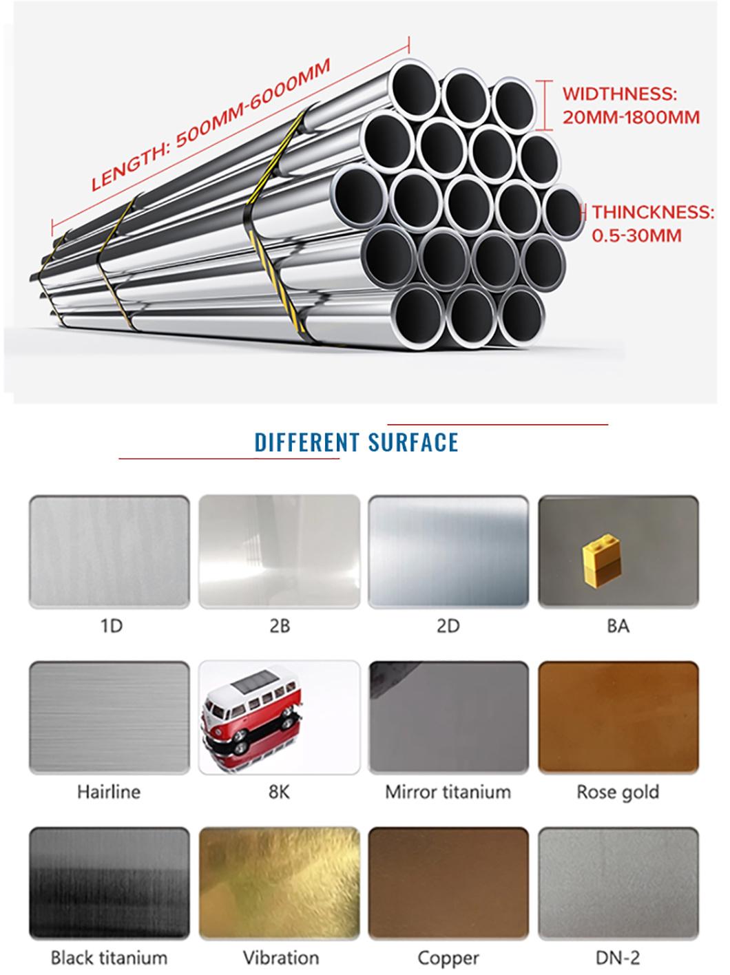 304 316 Square Stainless Steel Pipe