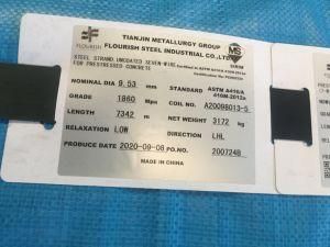 270 Grade PC Strand 9.53mm ASTM A416-2012A