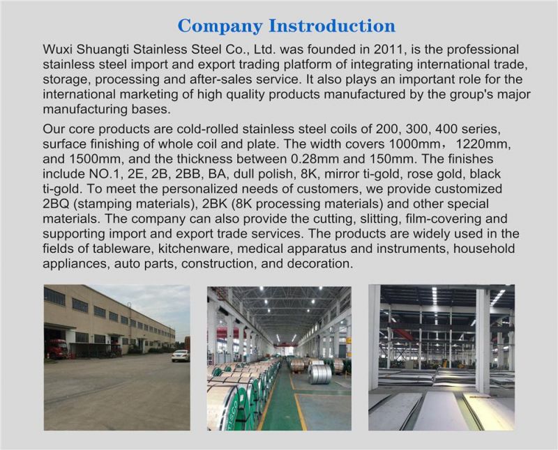Good Quality Factory Directly 2b Ba ASTM, AISI Grade 316ti Stainless Steel Sheets and Plates