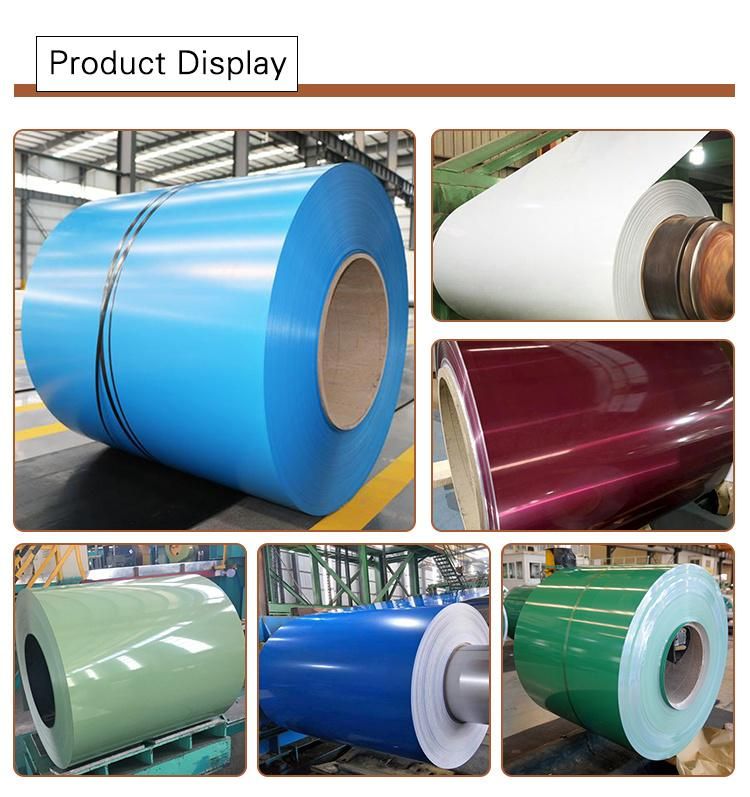 Color Coated Steel Coil Roofing Material PPGI Color Coated Steel Coil Prepainted Steel Sheet Price