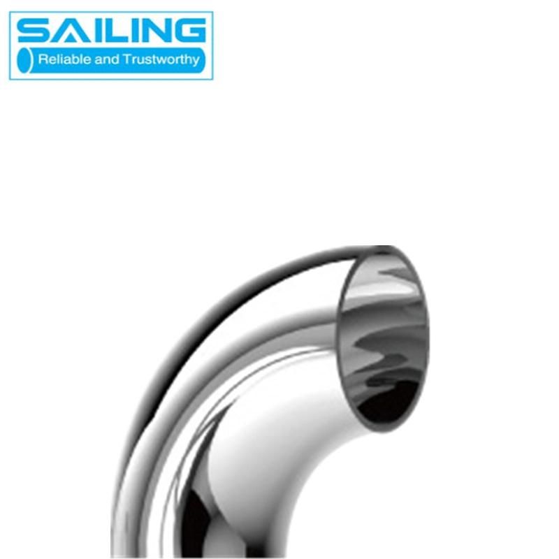 304 Polished Stainless Steel Welding 90 Deg Elbow Food Grade Pipe Fittings Ss Sanitary Tube Elbow