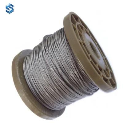 304 7X7 High Tension Corrosion Resistance Stainless Steel Wire Rope 0.8mm Wire Steel Rope