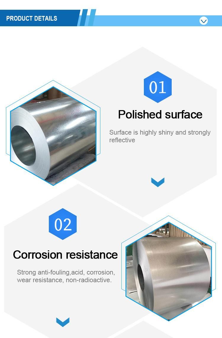 Dx51d High Strength Hot Dipped G50 Galvanized Steel Coil