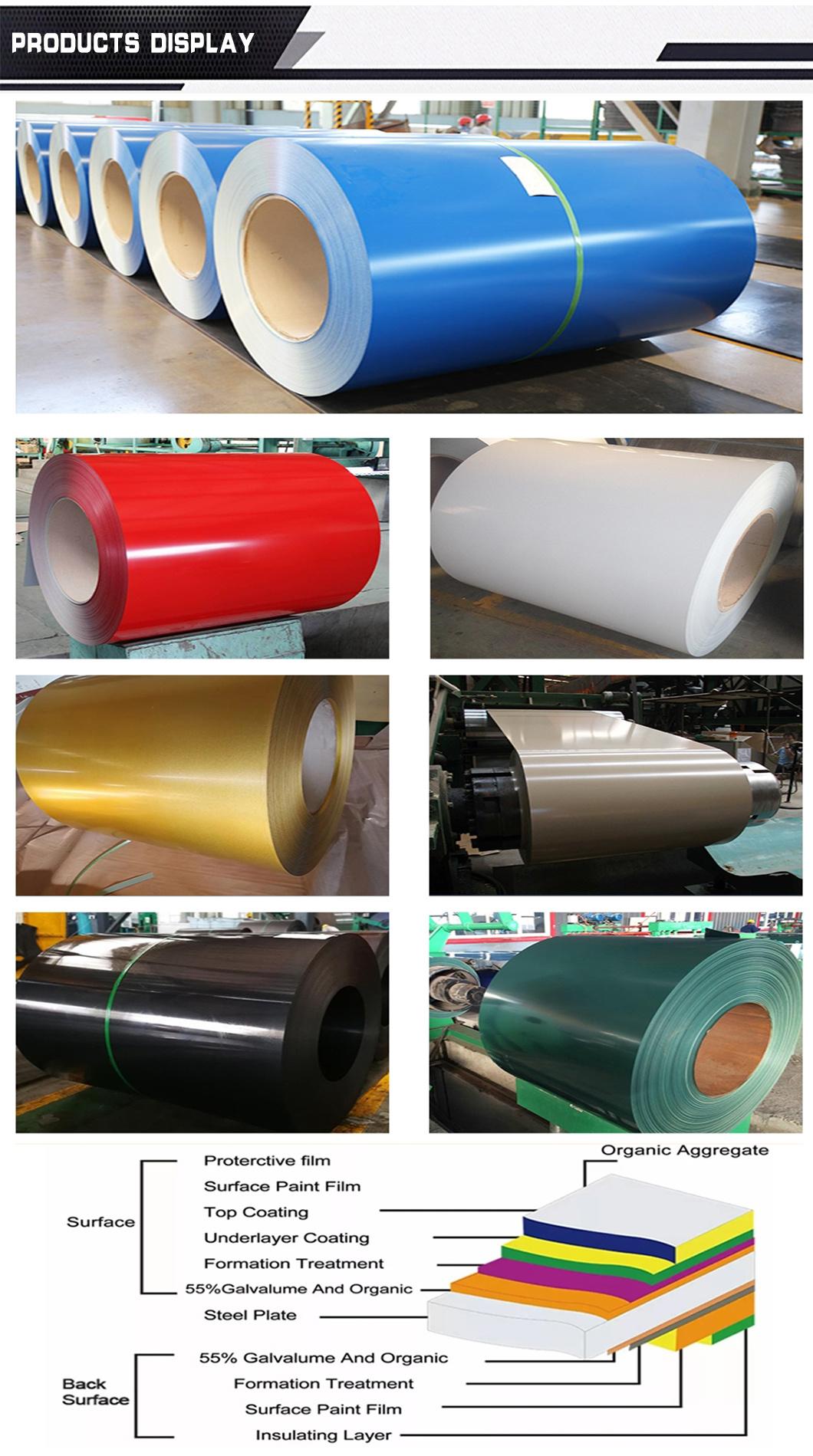 Gi, Gl, PPGI, PPGL Color Coated Prepainted Steel Coil PPGI