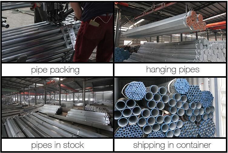 BS1387 / ASTM A53 Gr. B 200 Zinc Carbon Steel Hot DIP Galvanized Welded and Seamless Steel Pipe