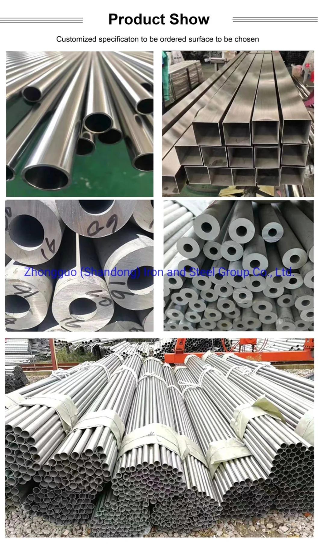 Od 10cm 15cm 20cm 306/316 Hairline Stainless Steel Square/Welded Tube/Pipe