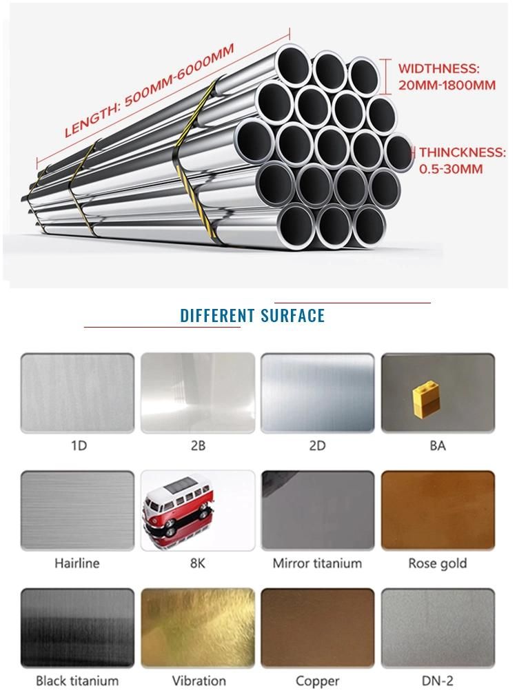 Wholesale Price Round Pipe 201 304 316 Welded Seamless Polished ASTM312 Hot/Cold Rolled Seamless Stainless Steel Pipe Tube