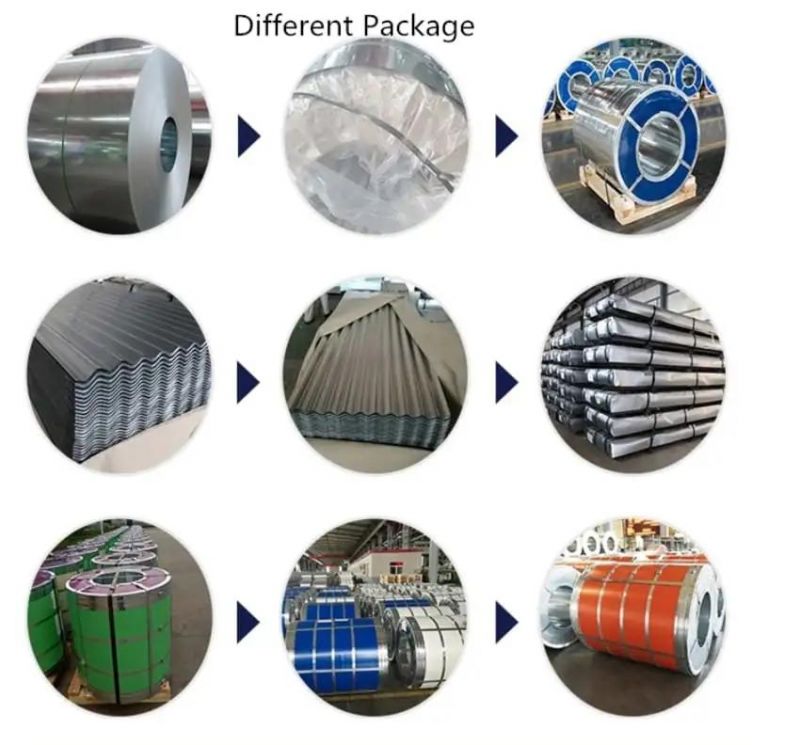 Dx51d Building Metal Color Coated Prepainted Galvanized_Galvalume Zinc Iron Steel Sheet Coils