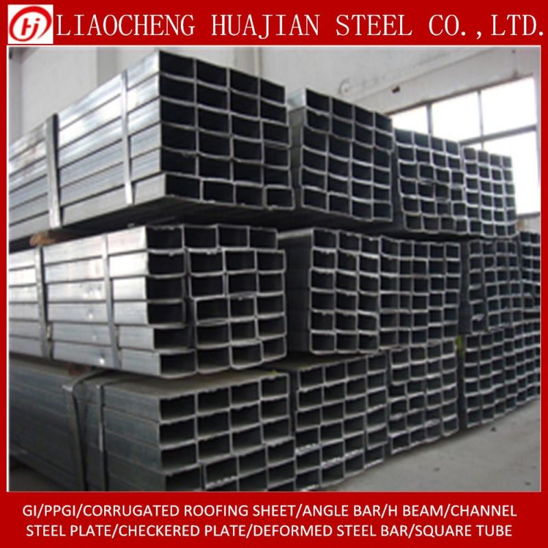 ASTM A500 Black Square and Rectangular Steel Tube in Stock