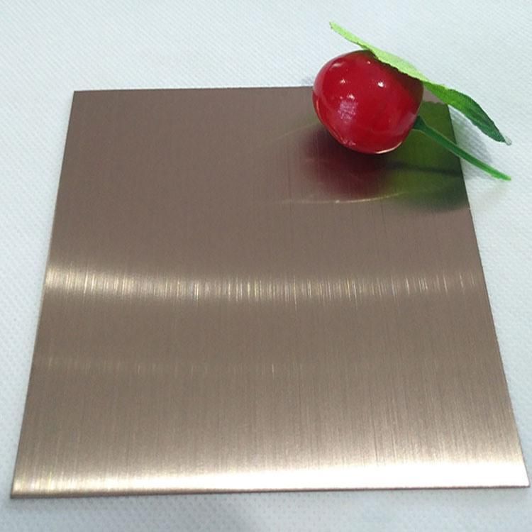 4X8 Colored Decorative Metal Ss Sheets Supplier 304 Hairline Finish Stainless Steel Sheet