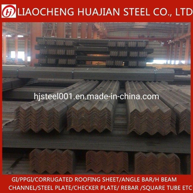 Hot Rolled Black Galvanized Angle Bar for Building Construction