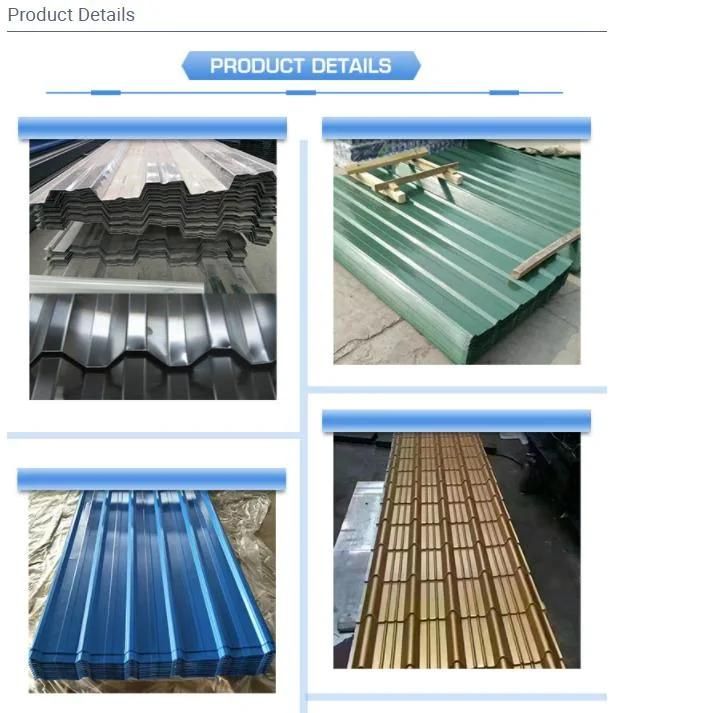Roofing Sheet Hot Selling Dx51d Z30~Z275 Zinc Coated ASTM Corrosion Resistant The Roof Corrugated Board