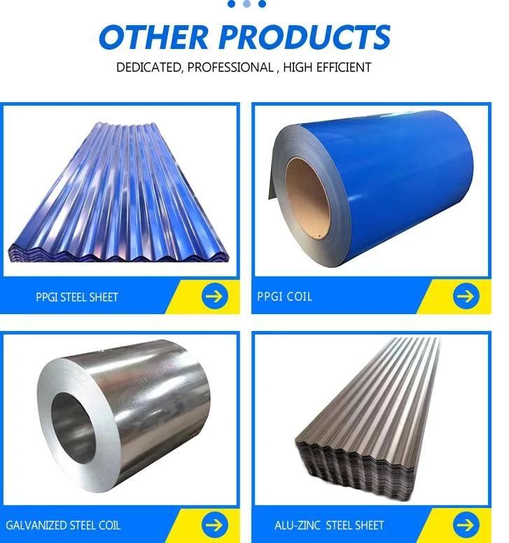24/26/28/30/32/35 Gauge Hot Dipped Cold Rolled Regular Spangle Z40/60/80/150/275g Galvanized Zinc Coated Steel Zinc Coating Iron Sheet Gi Metal Roofing Sheet
