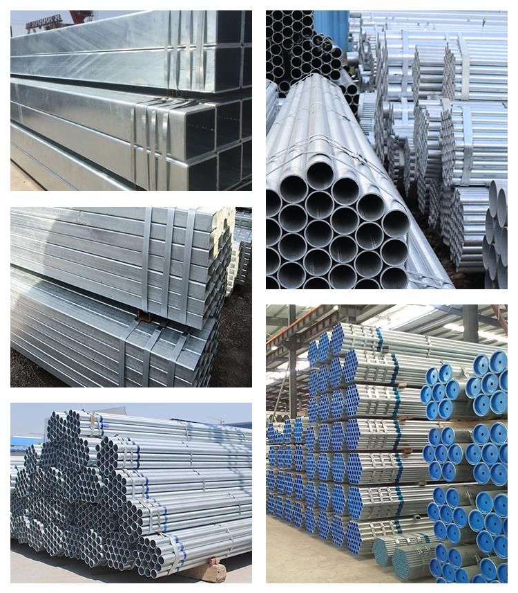 Hot Dipped Galvanized Steel Carbon Weld/Seamless Galvanized Steel Pipe Tube for Building Material