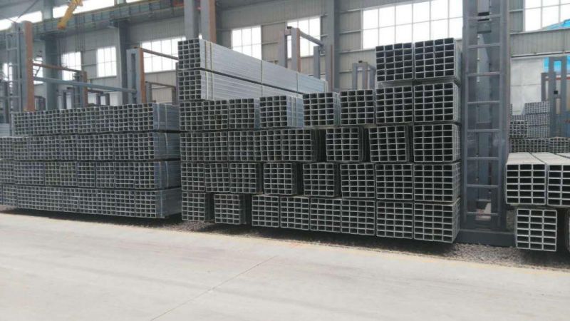 Manufacturer Hollow Rectangular Steel Tube 80X80X2.5mm Hot Dipped Galvanized Steel Square Pipe