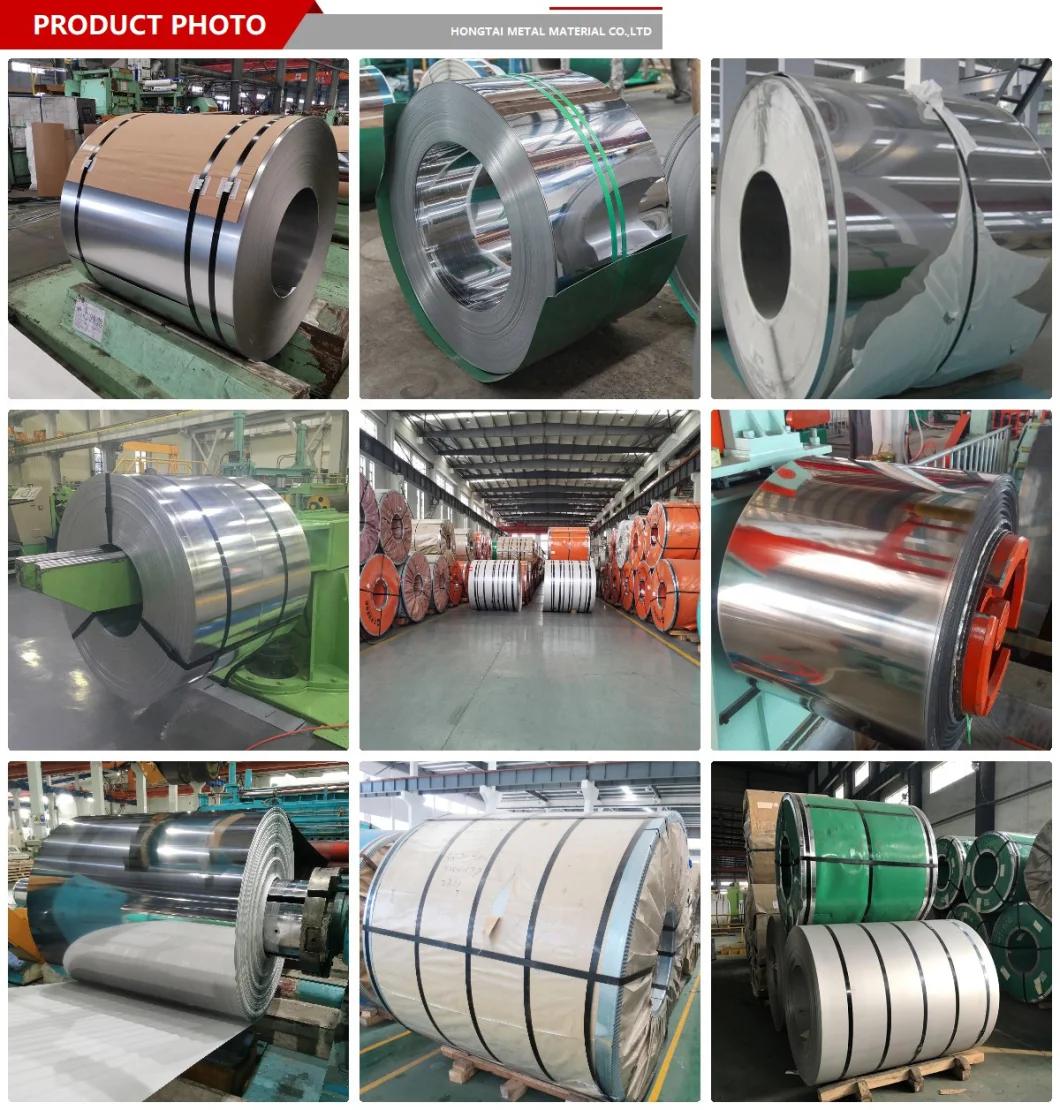 Factory Spot ASTM JIS 201 Stainless Steel Roll Coil with 2b/Ba/No. 4/No. 1/Hl/8K Mirror Surface Finish