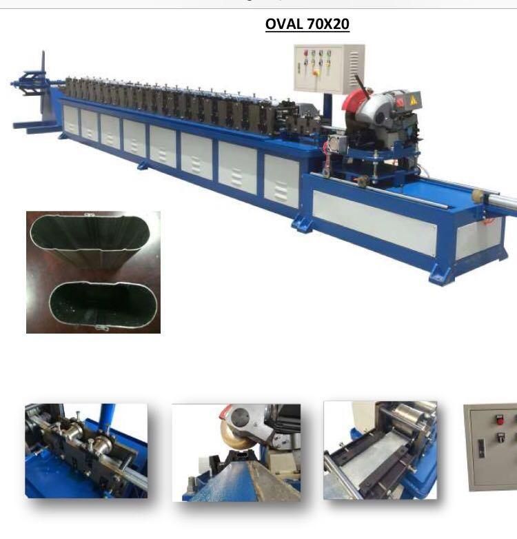 Post Tension Smooth Flat Duct Auto Fabrication Machine 50*20mm 43*20mm
