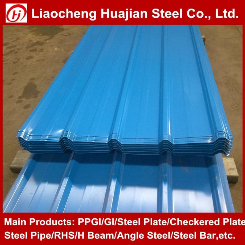Corrugated PPGI Prepainted Galvanized Steel Roofing Sheet 665mm AC