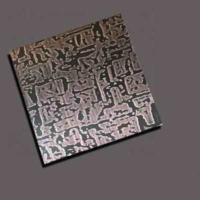 Hongwang 2014 30 304 316 316L Antique Copper Stainless Steel Sheet by Anti-Finger Print Finished for Sale