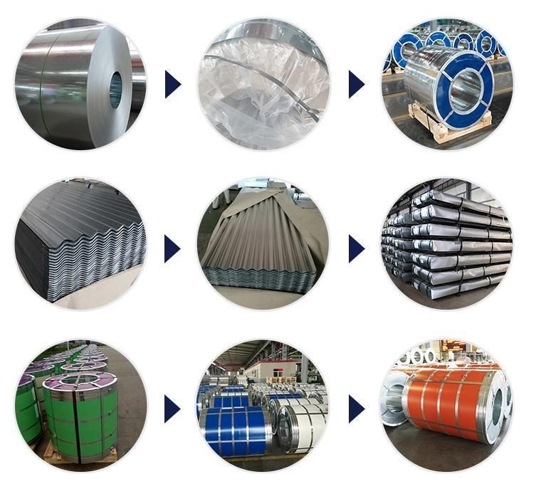Color Coated PPGI PPGL Steel Galvalume Galvanized Coils Made in China