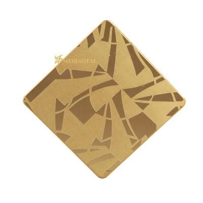 Gold Etching Grade 304 Stainless Steel Sheet with Good Quality