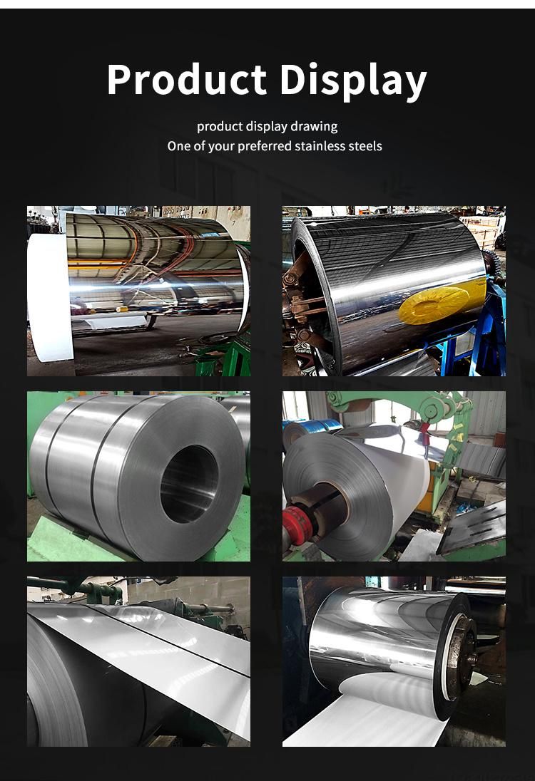 Cold Rolled Hot Rolled Stainless Steel Coil 201 304 316L 430 1.0mm Thick Full Hard Stainless Steel Coils Metal Plate Roll Price No. 4 Surface