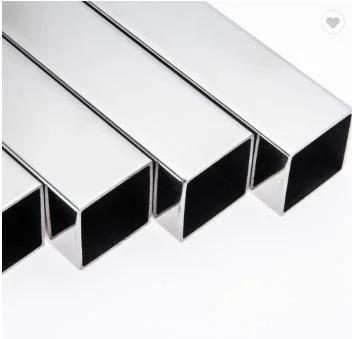 High Pressure AISI 304 Square Profile Mirror Polished Welded Ss Tube Stainless Steel Rectangle Pipes