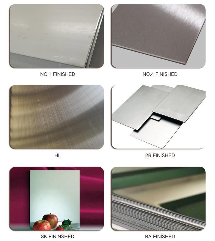 Ss Plate 0.3mm 1mm 3mm AISI 2b Ba 430 321 201 316 316L 304L 304 4X8 Stainless Steel Sheet