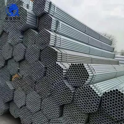 ASTM A106 A36 A53 1.0033 BS 1387 Ms ERW Hollow Steel Pipe Gi Hot DIP Galvanized Steel Pipe EMT Welded Steel Square Round Pipes