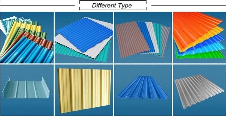 Colorful Surface Treatment Corrugated Sheet High Quality PPGI Roofing for Sale Wave Pre Painted Steel Roof Plate