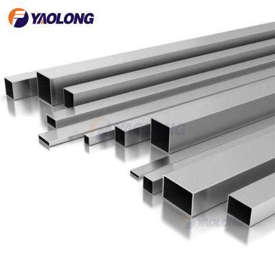 304 304L Satin Brushed Stainless Steel Square Pipe Rectangular Tube