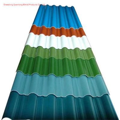 Customized Stock ASTM 0.12-2.0mm*600-1250mm Construction Material Color Coated Galvanized Steel Roofing Sheet