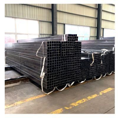 China ASTM A36 50X50 4X4 Galvanized Square Steel Rectangular Tube Black Square Hollow Steel Tube Pipe