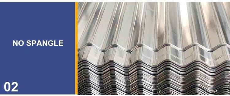 Galvanized Sheet Zinc Coated Corrugated Steel Roof 5mm Galvanized Iron Zinc Roofing Sheets Price Dx51d Dx52D Dx53D Dx54D