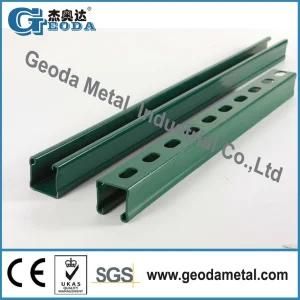 Various Color Power Coated Mild Steel Strut C Channel, Unistrut Channel System