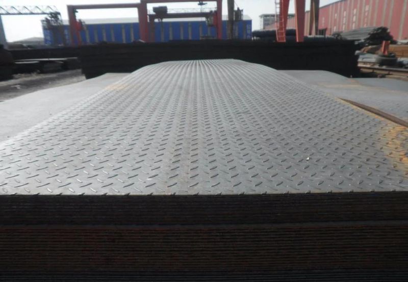 Hot Rolled Mild Steel Plate Tear Drop Chequered Ms Carbon Steel A36 Q235 3mm Checkered Steel Plate