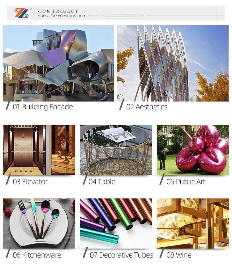 201 304 Vibration Stainless Steel Sheet for Interior Decoration Material