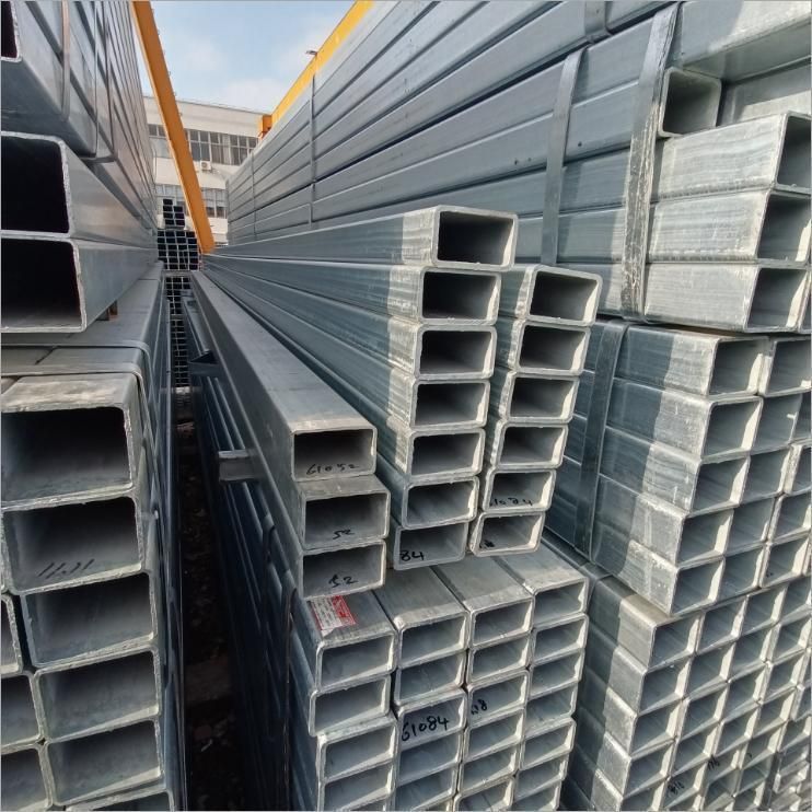 A500 Steel Hollow Section Ms Square Tube Galvanized Square and Rectangular Steel Pipe