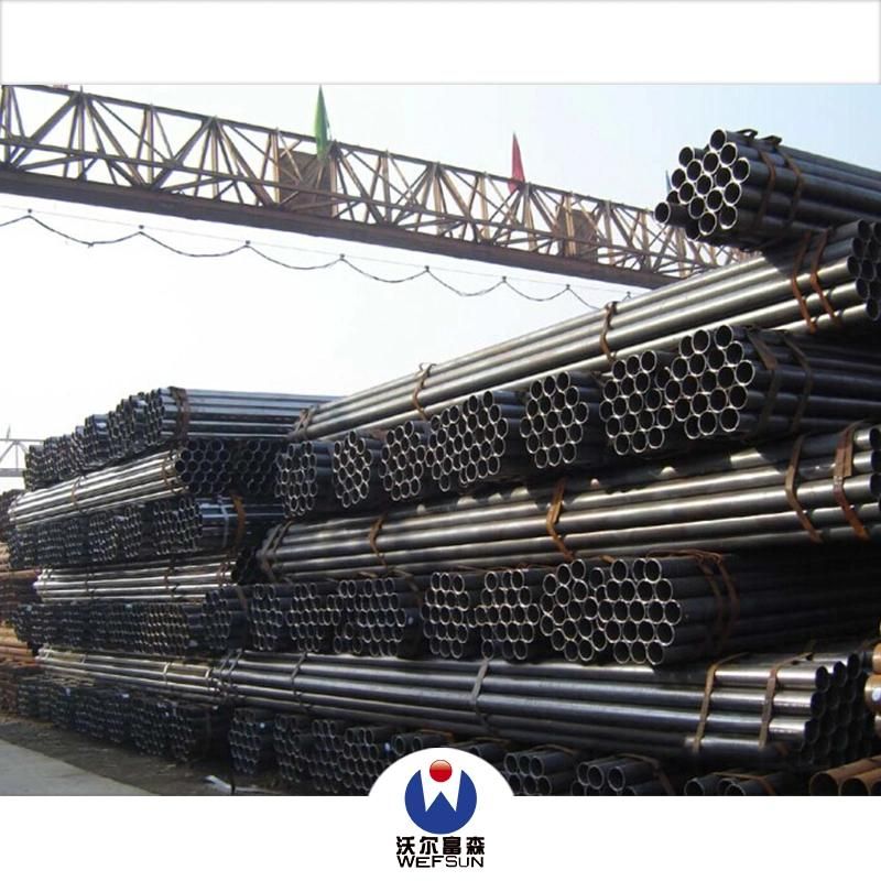 Round Square Rectangular Black Steel Pipes for Building Construction